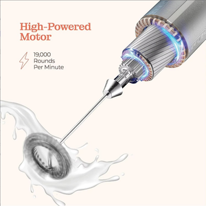 Frullino per Latte Ricaricabile <span class=keywords><strong>a</strong></span> 3 Velocità, Mixer Portatile per Bevande, <span class=keywords><strong>Montalatte</strong></span> Manuale per Caffè, Latte, Cappuccino - Product Image 4