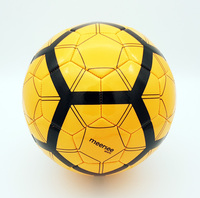 Nouveauté 2027 – Ballons de football personnalisés Meersee à prix abordable, taille 5, en PVC avec vessie en caoutchouc, cousus à la machine, logo, pour entraînement, à partir de 10 ans