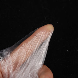 Perakende mağaza ürün taşıma ve kasiyer çalışması için şeffaf PE plastik eldivenler hijyenik tek kullanımlık geniş kullanım - Product Image 4