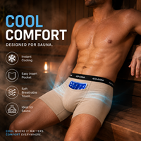 Ropa interior profesional resistente a orquiditis para vasectomía con bolsa de hielo, bóxer tipo sauna, calzoncillos postoperatorios para crioterapia