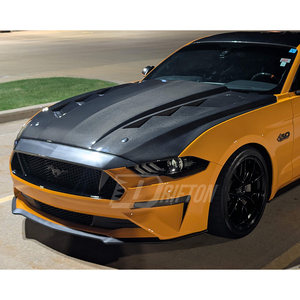 Drifton Vent Style Carbon Fiber Hood for Mustang Gen6 S550.2 2018-2023 New Black 3K/6K/12K Weave Glossy/Matte Finish <b>UV</b> - Product Image 5