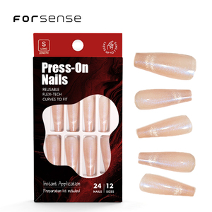 Forsense gros oeil de chat <span class=keywords><strong>faux</strong></span> ongles <span class=keywords><strong>coller</strong></span> sur oeil de chat presse sur les ongles dames magnétique 24 réutilisable <span class=keywords><strong>faux</strong></span> ongles conseils long cercueil - Product Image 3