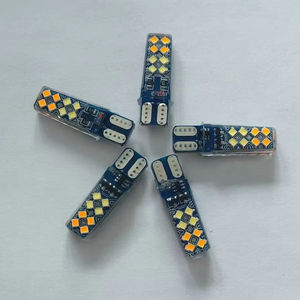 Ampoule LED pour stationnement Auto 3030 8SMD Lampe de dégagement en silicone avec flash stroboscopique à quatre couleurs W5w T10 - Product Image 1