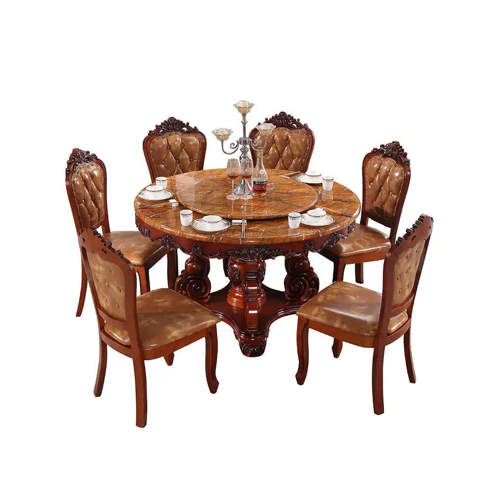 Высококачественный обеденный стол, современный обеденный стол с мраморным рисунком и деревянный стул, распродажа