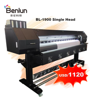 Impresora Digital Automática de Rollo a Rollo Benlun con Tinta a Base de Agua UV/Eco Solvente de 1800 mm, Cabezal Único, para Impresión sin Bordes