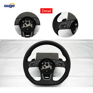 <span class=keywords><strong>Volant</strong></span> chauffant en cuir et carbone de style sportif GUGO pour modèles <span class=keywords><strong>Audi</strong></span> B9, comprenant un <span class=keywords><strong>volant</strong></span> de voiture en matériau PU - Product Image 4