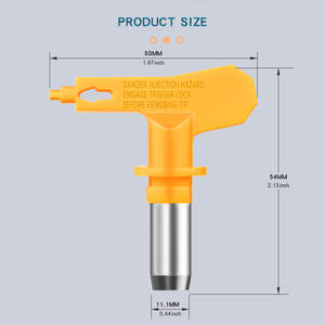 Boquilla de punta de <span class=keywords><strong>pistola</strong></span> pulverizadora sin aire serie 2/3/4/515 duradera 5/6 para herramienta pulverizadora de pintura <span class=keywords><strong>Wagner</strong></span> puntas de pulverizador de pintura sin aire - Product Image 2