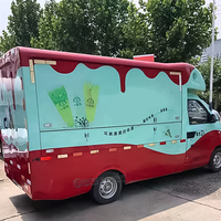 Grand Food Truck, Camion de Restauration Mobile, Stand de Tacos, Cuisine Mobile, Camion à Pizza, Camion à Café, Chariot à Hot-dogs, Restaurant Mobile
