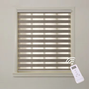 Ventana de la sala de estar, persianas opacas, Motor inteligente, Wifi, persianas enrollables de cebra, persiana enrollable de cebra transparente motorizada eléctrica - Product Image 1