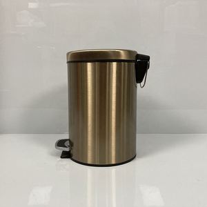 Household Soft Close Stainless Steel Pedal <b>Bin</b>,kitchen Pedal Trash Waste <b>Bin</b> - Product Image 4
