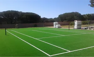 Tapete de grama falsa, de alta qualidade, tênis de grama artificial/padel tribunal squash tribunal de tênis