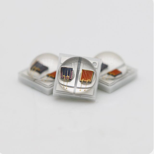 Professionally Customized 3535 Red Light+infrared 2W Dual-purpose Lamp LED Diode 660nm+850nm for Beauty and Therapeutic Ceramic