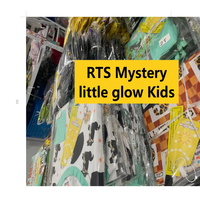 Setelan Baju Anak Laki-laki Berkualitas Baik RTS Blind Box, Bahan Bambu, Dua Potong, Lengan Pendek dan Celana Pendek, Setelan Blind Box Anak