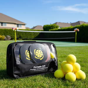 D0100XTDMLV Set di 4 Racchette da Pickleball Nere, Forma Standard, Design Senza Bordi, per Giocare in Giardino e su Vialetti, Adatte a Tutte le Stagioni - Product Image 2