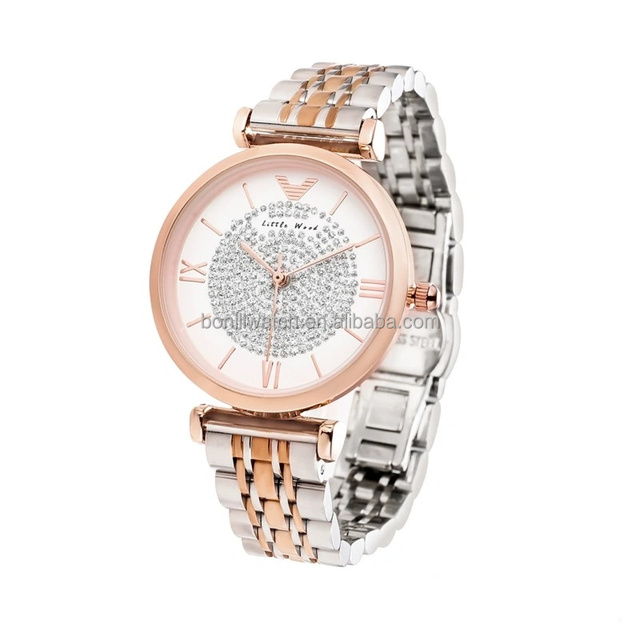 Bonill Full Star Flash Powder Trend Quartz Watch Diamond Unique Wholesale Waterproof Glass Pointer Dial Women's Fashion Watch