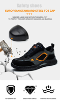 Chaussures de travail mode sport légères et confortables pour hommes, chaussures de sécurité à bout en acier pour hommes, vente en gros