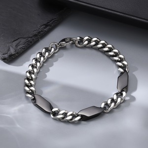 New Yunzhi Stainless Steel Unisex Vintage Chain Link Cuban Electroplated Non-Fading Trendy Unique Party <strong>Bracelet</strong> <strong>Model</strong> YZ-100018 - Product Image 2