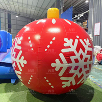 Holiballs décoratif coloré extérieur ballon gonflable irisé suspendus décorations extérieures grandes boules de miroir