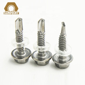 De acero inoxidable de brida hexagonal cabeza-de sems tornillos - Product Image 3
