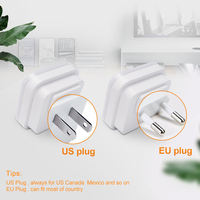 Mini lampe de nuit LED minimaliste avec capteur crépusculaire, prise EU/US, lampe murale cube automatique 220V pour chambre, couloir, escalier