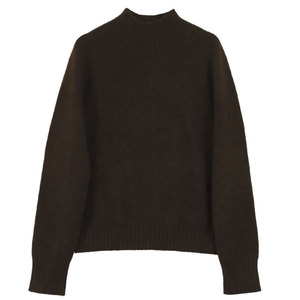 Maglione da donna casual autunnale 2026, a collo alto, a maniche lunghe, in maglia larga, pullover ispessito in pile di <span class=keywords><strong>yak</strong></span>, maglione intimo. - Product Image 5