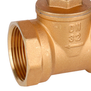 Emeco Brass Threaded Gate Valve 32mm Manual <b>Swing</b> Type For Water Plumbing - Product Image 3
