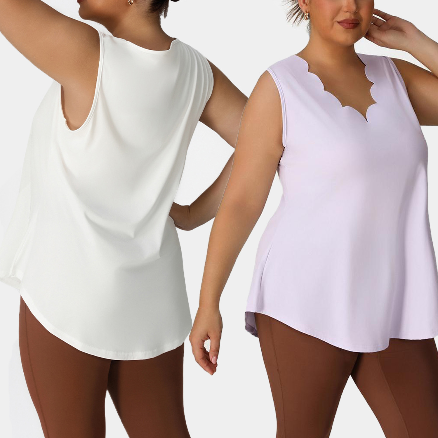 YIYI Summer Plus Size Women Yoga Top Loose Sleeveless Flower V-neck Sports T-shirt Comfortable Breathable Women's Yoga tank Top