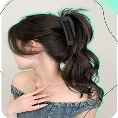 Parrucche alla moda da donna, naturali e sciolte, con piccolo pizzo, con cappuccio anteriore, con parrucca riccia - Product Image 1