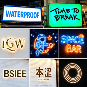 Enseigne rétroéclairée LED en acier inoxydable L23, forme de logo personnalisée pour centre commercial, boutique, résistante à l'eau et aux UV, installation facile, directement de l'usine - Product Image 2