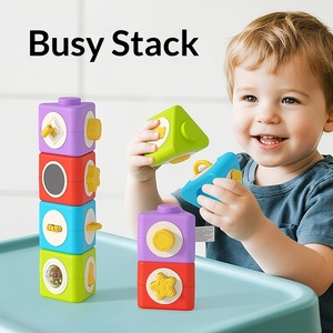 Juguete Educativo Montessori <span class=keywords><strong>de</strong></span> Plástico <span class=keywords><strong>para</strong></span> <span class=keywords><strong>Bebés</strong></span> <span class=keywords><strong>de</strong></span> 0 a 6 <span class=keywords><strong>Meses</strong></span> y <span class=keywords><strong>de</strong></span> 0 a 3 Años, Apilable, <span class=keywords><strong>de</strong></span> Causa y Efecto - Product Image 4