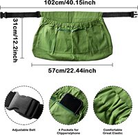Tablier sans manches poche taille-type jardinage sac de rangement poire et pomme récolte fruits cueillette tablier