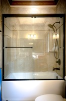 Poignée de porte de luxe en acier inoxydable 304/316, capsule sur mesure DIY avec canal de drainage et design en verre dépoli pour l'intimité