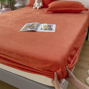 <span class=keywords><strong>Drap</strong></span>-<span class=keywords><strong>housse</strong></span> en velours à poches profondes, luxueux, super doux, confortable, en polaire moelleux - Product Image 6