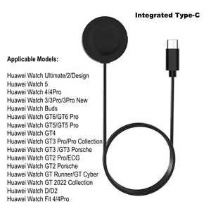 Cargador Inalámbrico Integrado para Huawei Watch GT6, GT5, GT4, GT3, GT2 <span class=keywords><strong>Pro</strong></span> ECG, GT Cyber Runner, <span class=keywords><strong>2022</strong></span>, Watch 5 4 3 D Ultimate Buds - Product Image 6