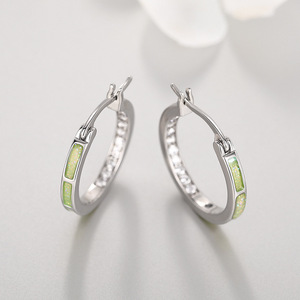 Orecchini a Cerchio Colorati per Donne, Gioielli Chic con Accenti Rotondi, Regalo Quotidiano alla Moda - Product Image 5