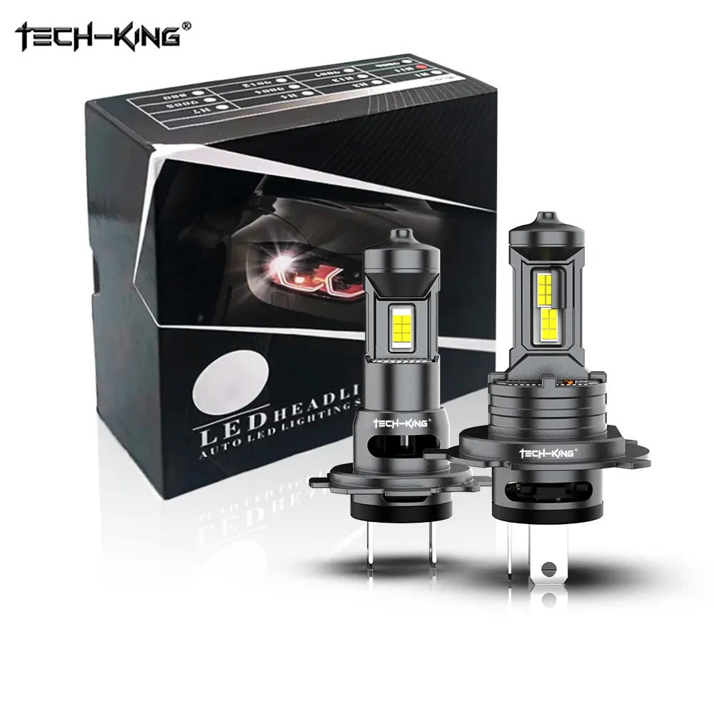 Tech-King Auto Verlichtingssysteem R30 80W 6000K H1 H3 H4 H7 H11 9004 9007 9005 9006 Auto Rechte Insert Type Led Koplamp