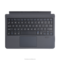 Clavier tactile sans fil en cuir PU personnalisé avec étui magnétique USB C pour Surface Go Go 2, fin et portable