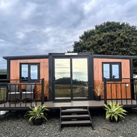 Maison conteneur de luxe en acier étanche, extensible à double aile, 40ft 20ft, Villa préfabriquée entièrement meublée, Maison pliable, Entrepôt