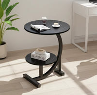 Table basse moderne de haute qualité à double niveau, table d'appoint pour enfants et adultes, salon, salle à manger, usage domestique