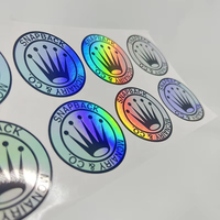 Rollo de vinilo adhesivo personalizado impermeable holográfico al por mayor, papel adhesivo A4, pegatinas con logotipo, impresora