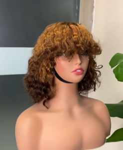 วิกผมมนุษย์บริสุทธิ์100% ผมบ๊อบ frange BOB 200กรัมคลื่นน้ำ SDD - Product Image 3