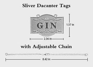 Venta caliente decantador etiquetas para licor decantador LabelGin Vodka Bourbon Whisky Brandy Ron Tequila - Product Image 4