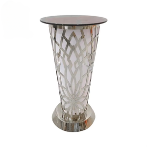 <strong>Led</strong> Nightclub <strong>Table</strong> Round Stainless Steel Gold Outdoor bar Party <strong>Table</strong> - Product Image 3