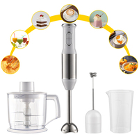 Mixeur Plongeant Manuel 3-en-1 de Haute Qualité – Appareil de Cuisine Moderne et Ustensile pour Usage Domestique