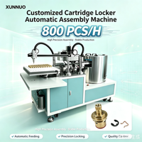 XUNNUO Machine d'assemblage automatique de boîtes de vitesses à moteur contrôlé par PLC, haute puissance 800W, pour verrous de cartouches de rouge à lèvres, garantie 1 an