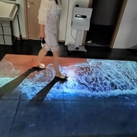 Système de projection immersive AR sur sol et mur, écran LCD interactif tout-en-un, projecteur en aluminium