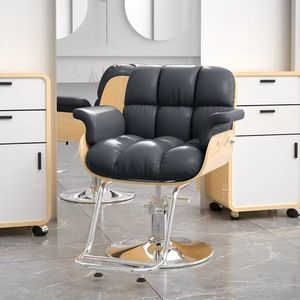 Net Red Luxury Beauty Hair Cutting Salon Chair with Ergonomic Features Metal Special Lift & Rotating for Barbers - Product Image 1
