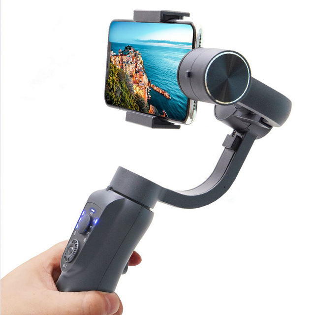 Yiscaxia S5B Handheld 3-Axis Gimbal Phone Holder Anti Shake Video Record Stabilizer for Xiaomi iPhone Cellphone Smartphone