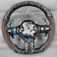 Volant de direction en carbone forgé bleu personnalisé pour BMW F11 F21 F22 F30 F31 F32 F36 F80 F06 M2 M3 M5 E84 E92 E93