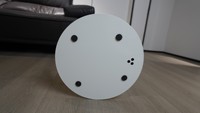 Table basse de salon moderne et minimaliste ADA, colonne unique, hauteur réglable par vérin à gaz, compatible ordinateur portable, cadre en MDF et métal